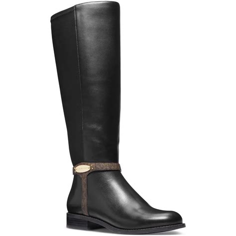 Michael Michael Kors Womens Finley Leather Riding Knee